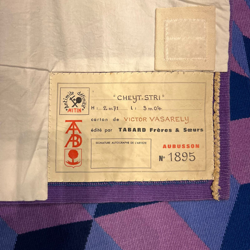 Victor Vasarely "Cheyt Stri" Tapestry