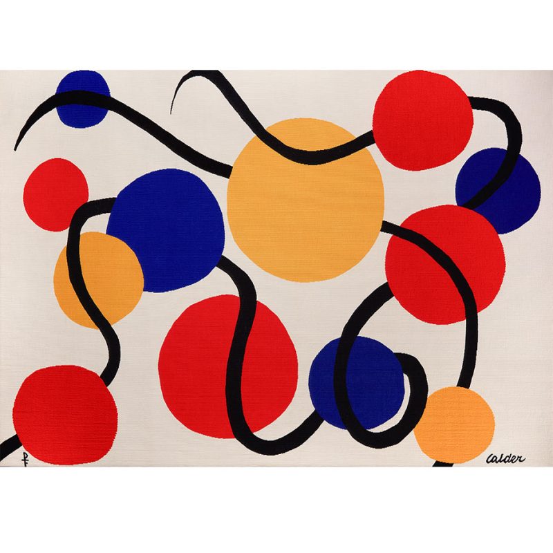 calder les vers noirs tapestry