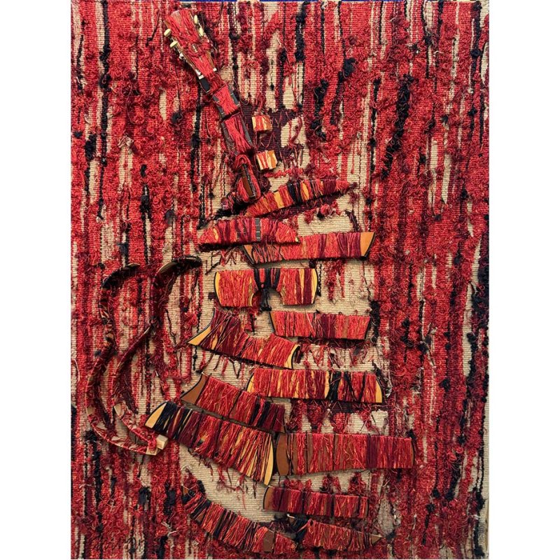 Arman "Colère de guitare" tapestry