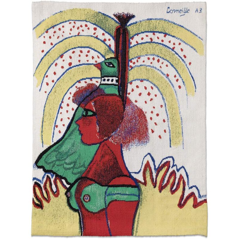 Corneille "L’oiseau surplombe la femme" Tapestry