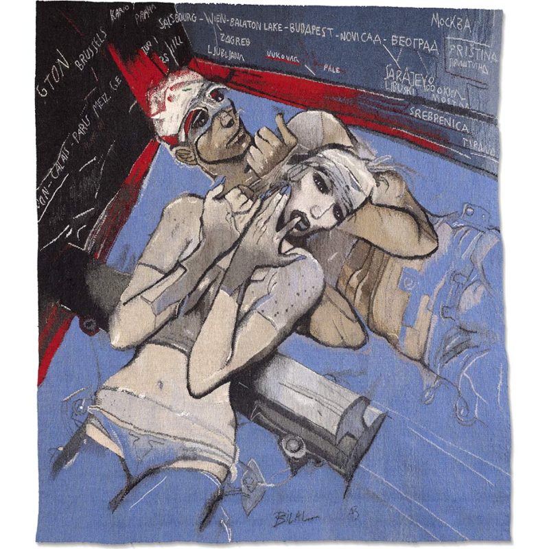 Enki Bilal "Clandestins" Tapestry