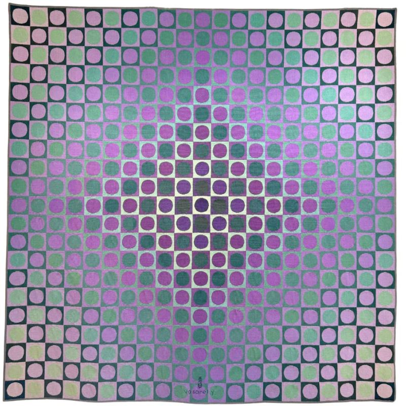 Victor Vasarely Boglar Tapestry