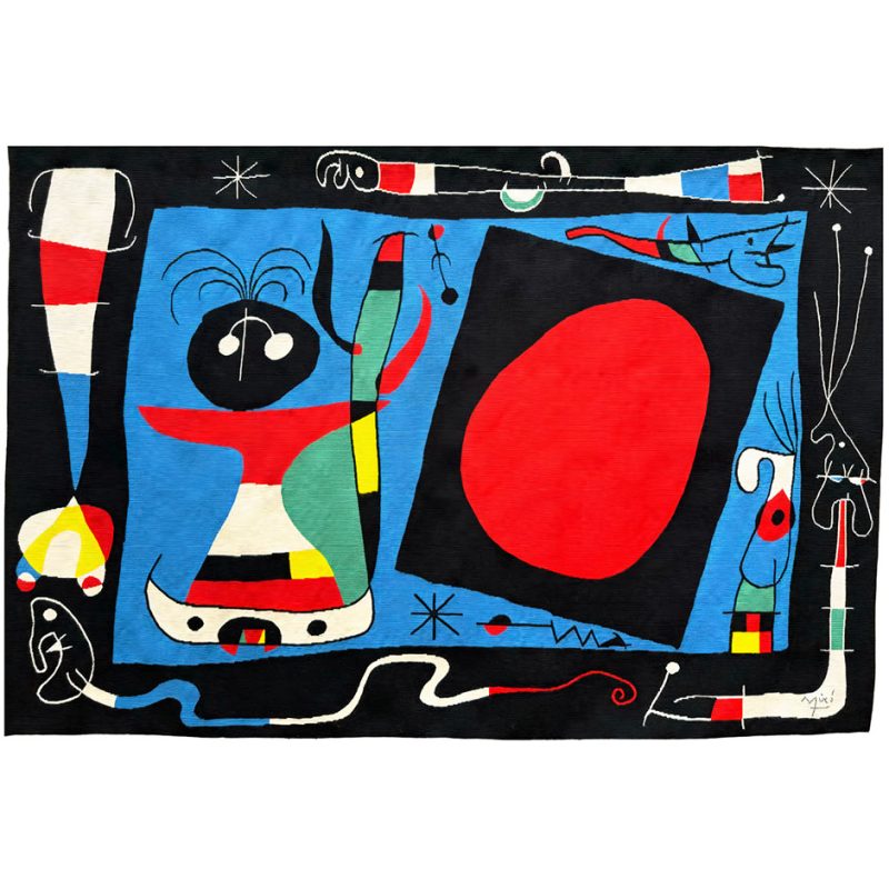 Joan Miró "Femme au miroir" Tapestry