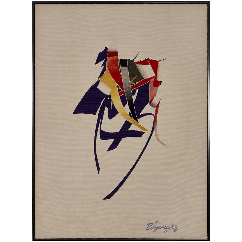 Burhan Doğançay "Composition Blanche N°1" Tapestry