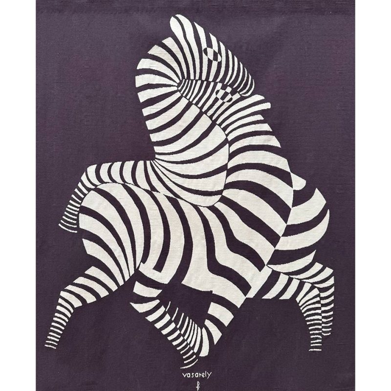 Victor Vasarely Les zèbres Tapestry