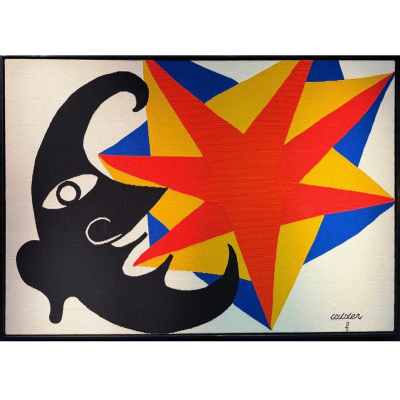 Alexander Calder "Le profil qui disparait" Tapestry
