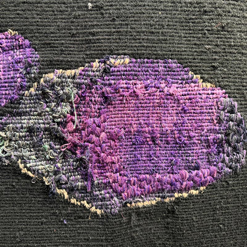 Bernard Cathelin "Nature morte bleu et noir aux aubergines" Tapestry