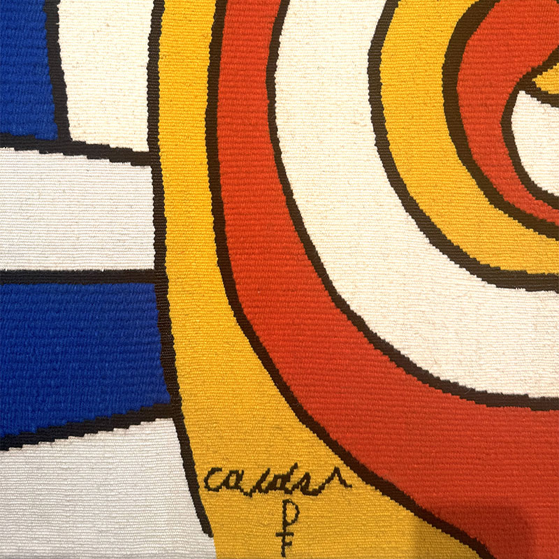 Alexander Calder "Trois Spirales" tapestry