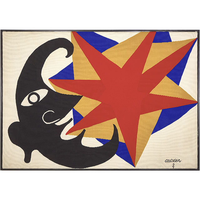 Alexander Calder "Le profil qui disparait" Tapestry