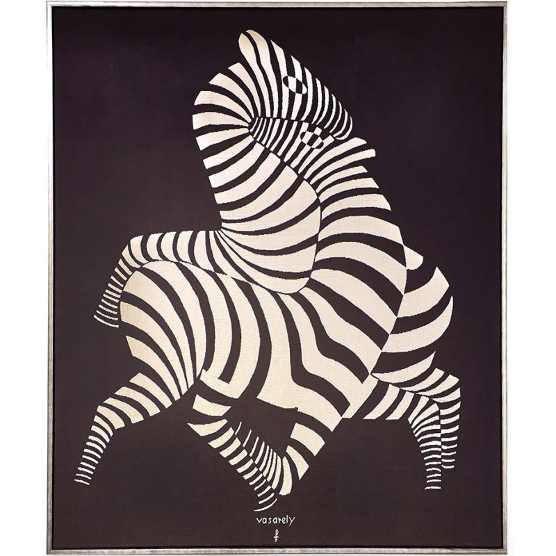 Victor Vasarely "Les zèbres" Tapestry